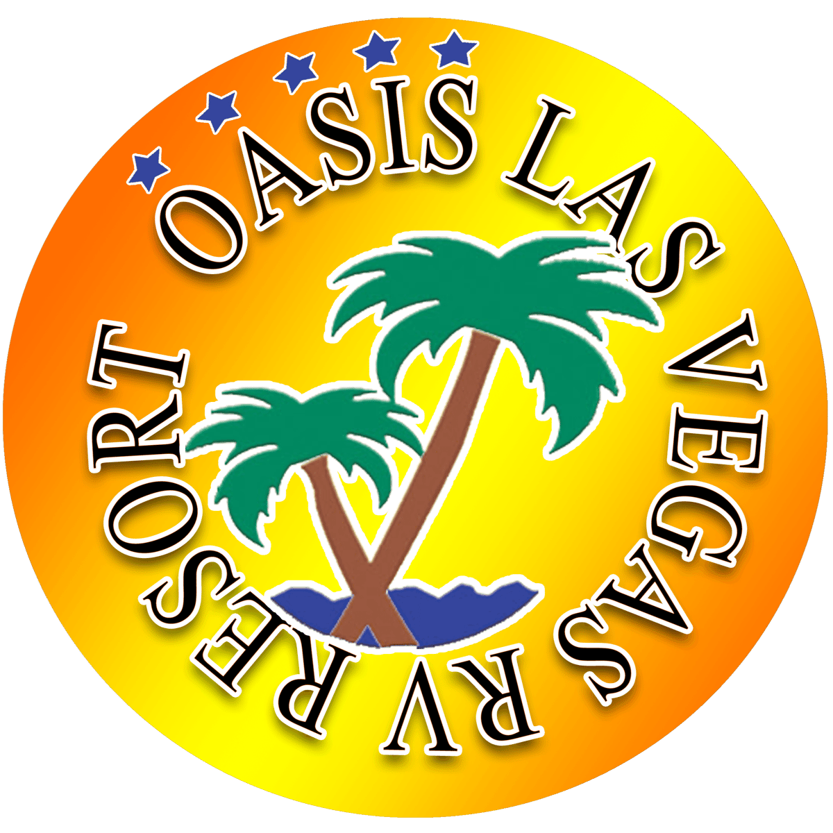 Oasis Las Vegas RV Resort swimming pool and premium motorhome sites